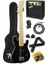 CEG-30BK 4-6 Yaş Çocuklar Için Amfili Full 1/4 30 Inç Elektro Gitar Seti Full Black 1