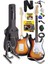 Rennes REG-40SB Sunburs 4/4 Elektro Gitar Seti (Çanta Askı Capo Tuner Pena Kablo) 1