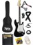 AGE-80BK Amfili Full Elektro Gitar Seti 4/4 Yetişkin 39 Inç White Black 1