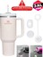Quencher ve Yeni Nesil Pipetli Termos Uyumlu 3 Parça Sızdırmaz Koruyucu Aksesuar Silikon Set 5