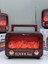 Nostaljik Radyo Bluetooth Şömine Görünümlü Hareketli Alev Efektli LED Işıklı Solar Güneş Enerjili 3