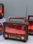 Nostaljik Radyo Bluetooth Şömine Görünümlü Hareketli Alev Efektli LED Işıklı Solar Güneş Enerjili 6