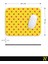 Sarı Kırmızı Puantiye Desenli Ergonomik Mouse Pad - 23 cm x 19 cm - Kaydırmaz Taban Ev ve Ofis Kullanımı Için Ideal Fare Altlığı Mousepad 6