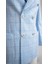 Mavi Kareli Slim Fit Erkek Kruvaze Ceket 2
