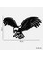 3D Baskı Kara Kartal Duvar Süsü 2