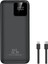 20.000 Mah Powerbank Pd 22.5W Hızlı Şarj Dahili Type-C ve Lightning Kablolu Quick Charge 3.0 2