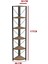Datça 6 Raflı Metal Köşe Mutfak Rafı Dekoratif Çok Amaçlı Raf 180 cm Beyaz 8