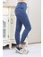 Kadın Koyu Mavi Motto Skinny Jean 4