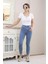 Kadın Mavi Motto Skinny Jean 3