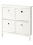 Hemnes Ayakkabı Dolabı 107 x 22 x 101 cm Beyaz 4 Bölmeli Havalandırmalı Masif Çam Dolap 1