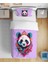 Panda 3D Dijital Baskılı Futbol Tek Kişilik Çarşafsız Genç Kız Çocuk Nevresim Takımı 1