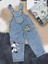 Looney Tunes Baskılı Unisex Çocuk Kot Salopet - Askılı Tulum 3