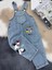 Looney Tunes Baskılı Unisex Çocuk Kot Salopet - Askılı Tulum 4