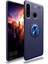 Huawei Y6P Kılıf Range Yüzüklü Silikon - Mavi 1