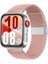Watch Fit 3 / Fit 4 / Fit 4 Pro Uyumlu Solo Loop Örgü Kumaş Kordon – Metal Klipsli, Ayarlanabilir, Yumuşak ve Hafif Bileklik 1