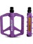 Gineyea Pedal M908 Plastik Reflektörlü Trial Bmx Geniş Mor Pedal 1