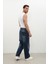Erkek Skater Fit Jean Pantolon Lacivert 5