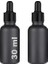 30 ml Mat Siyah Cam Damlalıklı Serum Şişesi 30 cc Renkli Metal Kapaklı Dropper Cam Şişe 2 Adet (Siy 1