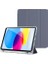 iPad 10.9 Inç 2022 10. Nesil Uyumlu Smart Kılıf, Pencil Kalemlikli, Trifold, Esnek, Mat, Darbeye Tam Dayanıklı Tablet Kılıfı (Lila) 3