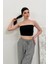 Kadın Crop Top Straplez Basic Sırtı Kopçalı Büstiyer 3