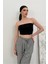 Kadın Crop Top Straplez Basic Sırtı Kopçalı Büstiyer 4