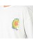 Unisex Bisiklet Yaka Baskılı Oversize T-Shirt - Beyaz 4