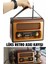 Vintage Büyük Boy Bluetoothlu Nostaljik Radyo & Kumandalı Ahşap Güneş Enerjili Radyo - Fm Radyo & Bluetooth Hoparlör - Lüks Ev Dekor 5