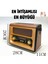 Vintage Büyük Boy Bluetoothlu Nostaljik Radyo & Kumandalı Ahşap Güneş Enerjili Radyo - Fm Radyo & Bluetooth Hoparlör - Lüks Ev Dekor 9