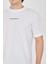 Unisex Jakar Kumaş Slim Fit T-Shirt - Beyaz 2