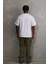 Unisex Baskılı Oversize T-Shirt - Beyaz 2