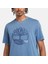 Garment Dye Logo Graphic Tee Erkek Lacivert Tshirt TB0A5UEK2881 4