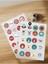 (21654) Yılbaşı Sticker Seti, 40 Adet 5cm Yuvarlak Mutlu Yıllar, Yei Yıl, Yılbaşı Hediye Paketi 1