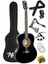RG-550BK Pack Kaliteli Siyah 40 Iç Akustik Gitar Seti 4/4 Yetişki 1