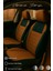 Kia Cerato Sedan 2005–2022 Verona Serisi Raşel Taba Siyah Koltuk Kılıfı 1