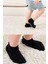 Bistyle 6'lı Sneakers Kaymaz Penye Çorap 20102 Gri Beyaz Siyah 5