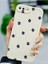 Go Aksesuar Iphone 7 Plus ve 8 Plus ile Uyumlu Si̇yah Papatya Baskılı Lansman Silikon Kılıf 1