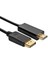 Alfais AL-4318 Displayport To HDMI Dönüştürücü Adaptör Kablosu, Siyah, 1.8 Metre 1