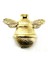 Büro Ev Dekoru Için 12X15CM Mini Retro Golden Pirinç Arı Kapı Tokmağı 1