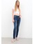 Kadın Likralı Slim Jean Pantolon Mavi 2