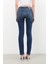 Kadın Likralı Slim Jean Pantolon Mavi 8