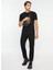 Normal Bel Straight Fit Paça Straight Siyah Erkek Denim Pantolon 499985 1
