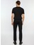 Normal Bel Straight Fit Paça Straight Siyah Erkek Denim Pantolon 499985 3