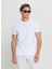 Bisiklet Yaka Düz Beyaz Erkek T-Shirt COE091252082_BYZ 1