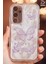 Samsung Galaxy A56 Kılıf Sök Tak Kamera Korumalı Parlak Hologramlı Kelebek Desenli Darbe Emici 1