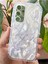 Samsung Galaxy A56 Kılıf Sök Tak Kamera Korumalı Parlak Hologramlı Kelebek Desenli Darbe Emici 3
