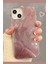 Apple iPhone 13 - 14 - 15 Tüy Ebru Desenli Darbe Emici Rose Renkli Silikon Koruyucu Kapak 1