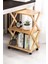 Bambu 3 Raflı Tekerlekli Sehpa Düzenleyici Raf Çok Amaçlı Organizer DB-0023 1