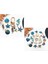 Blue Set 20 Parça Yıldız & Çiçek & Kalp / Bileklik & Küpe & Kolye Ucu 4