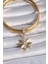 Pirinç Gold Renk Zirkon Taşlı Kutup Yıldızı Ajda Charm - TJ-BC1001 2