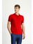 Polo Yaka Slim Fit Dar Kesim Nakışlı Süprem Pamuklu Tişört 3